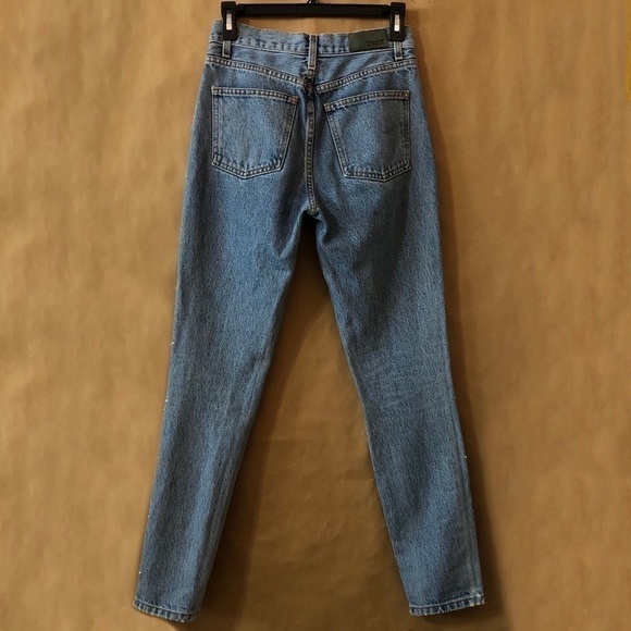 LF | CARMAR Alexander Ezra Rhinestone Star Side Stripe Distressed Jeans Size 24 - Picture 14 of 16